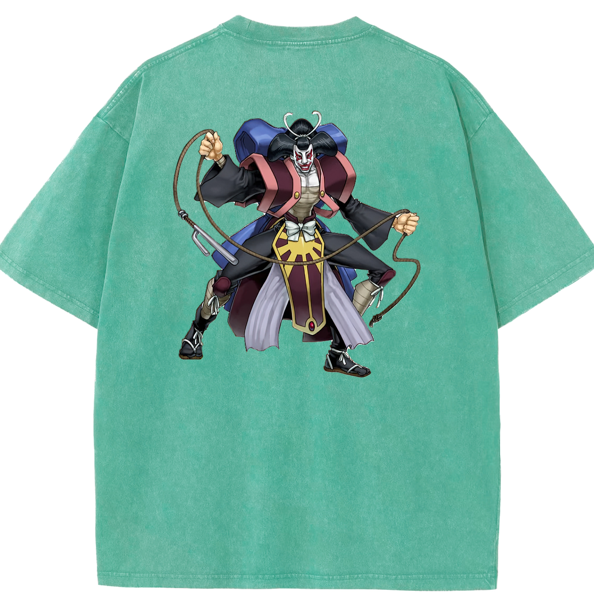 （画像用） 遊☆戯☆王 Yu-Gi-Oh! 綿100% ヴィンテージ風 半袖Tシャツ（背面プリント）